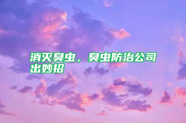 消滅臭蟲，臭蟲防治公司出妙招