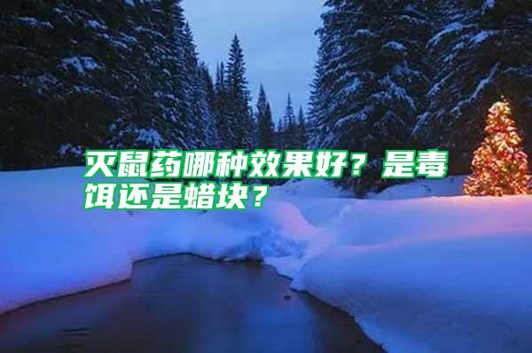 滅鼠藥哪種效果好？是毒餌還是蠟塊？