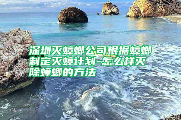 深圳滅蟑螂公司根據蟑螂制定滅蟑計劃-怎么樣滅除蟑螂的方法