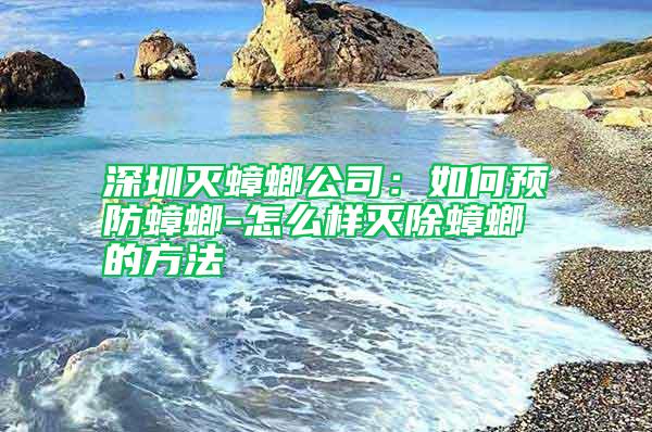 深圳滅蟑螂公司：如何預(yù)防蟑螂-怎么樣滅除蟑螂的方法