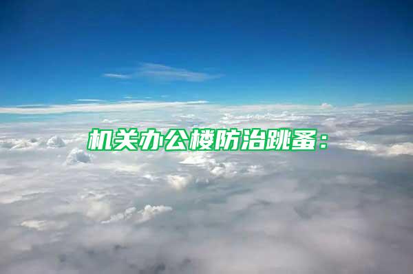 機關辦公樓防治跳蚤：