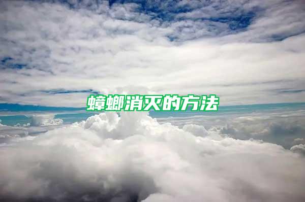 蟑螂消滅的方法