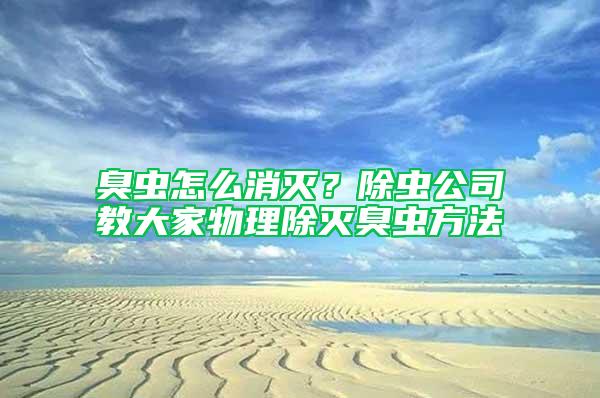 臭蟲怎么消滅？除蟲公司教大家物理除滅臭蟲方法