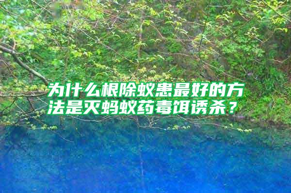 為什么根除蟻患最好的方法是滅螞蟻藥毒餌誘殺？