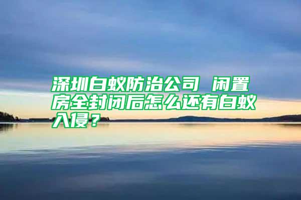 深圳白蟻防治公司 閑置房全封閉后怎么還有白蟻入侵？