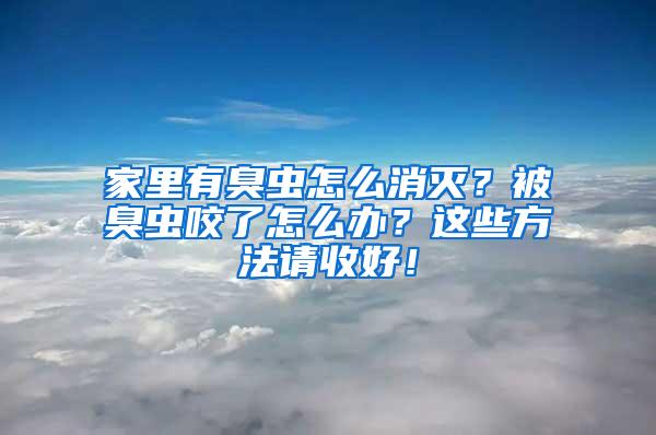 家里有臭蟲怎么消滅？被臭蟲咬了怎么辦？這些方法請收好！