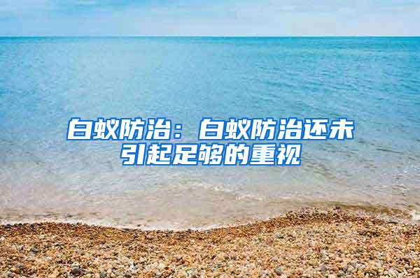 白蟻防治：白蟻防治還未引起足夠的重視